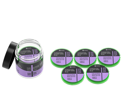 Tungstentråd 2UUL WS-035, 0,035 mm, 100 m, Sæt med 5 stk