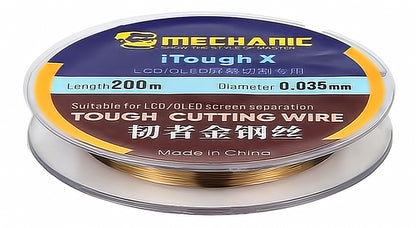 Molybdentråd Mechanic iTough X, 0,035 mm, 200 m