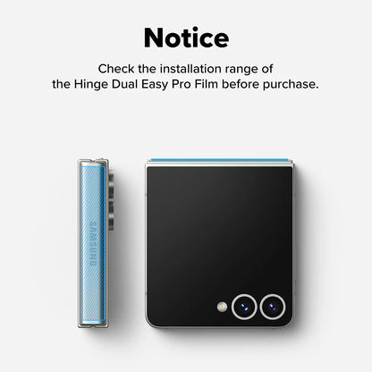 Ringke hængselsbeskyttelsesfilm til Samsung Galaxy Z Flip7 F766, plastik, sæt med 2 stk.
