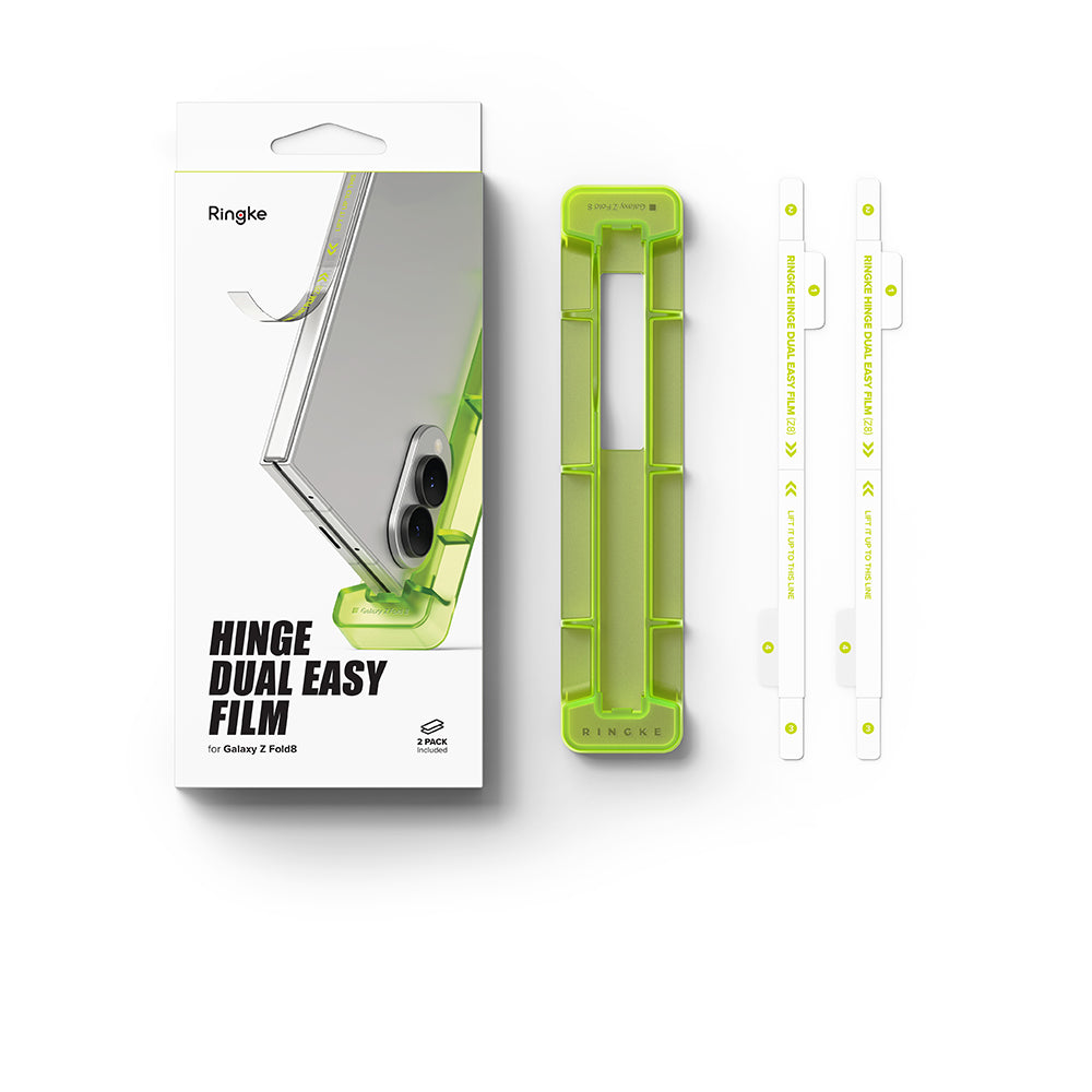 Ringke Dual Easy hængselsbeskyttelsesfilm til Samsung Galaxy Z Fold8 F971, plastik, sæt med 2 stk.
