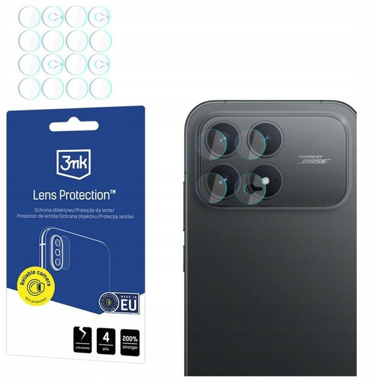 Beskyttelsesfilm til Bagkamera 3MK Lens til Xiaomi Poco F8 Pro, Fleksibelt Glas, Sæt med 4 stk., Transparent