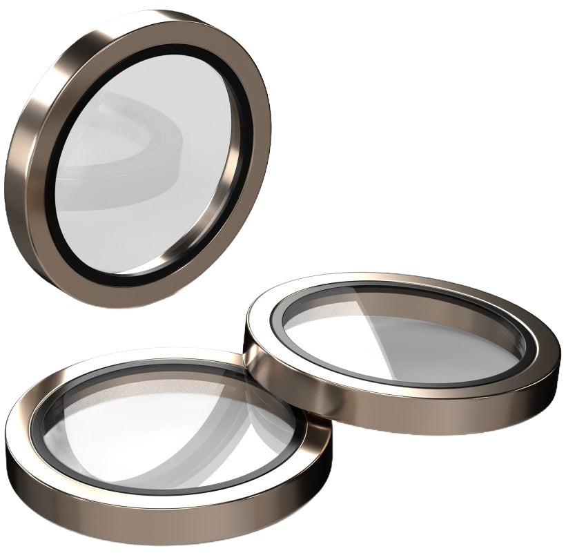 Etteri bagkamera beskyttelsesfilm til Apple iPhone 16 Pro Max / 16 Pro, hærdet glas, bronze
