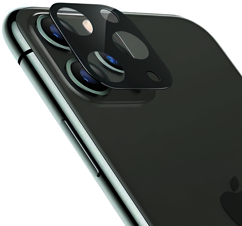 XO Design 3D Bagkamera Beskyttelsesfilm til Apple iPhone 12 Pro Max, Hærdet Glas, Sort