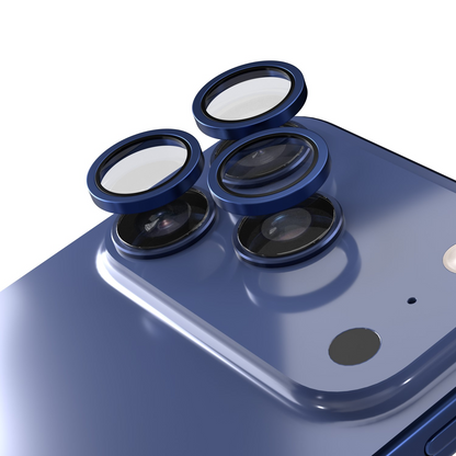 Etteri bagkamera beskyttelsesfilm til Apple iPhone 17 Pro Max / 17 Pro, hærdet glas, blå