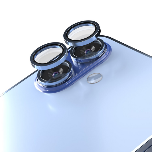 Etteri bagkamera beskyttelsesfilm til Apple iPhone 17, hærdet glas, blå