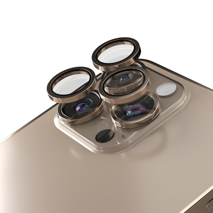 Etteri bagkamera beskyttelsesfilm til Apple iPhone 16 Pro Max / 16 Pro, hærdet glas, bronze