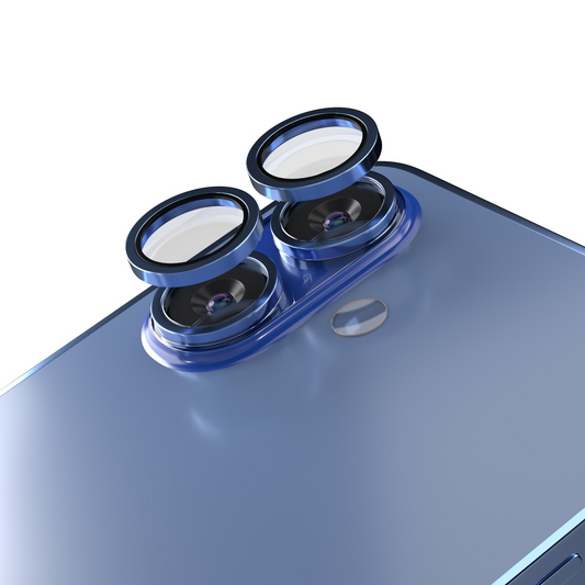 Etteri Bagkamera Beskyttelsesfilm til Apple iPhone 16 Plus / 16, Hærdet Glas, Blå