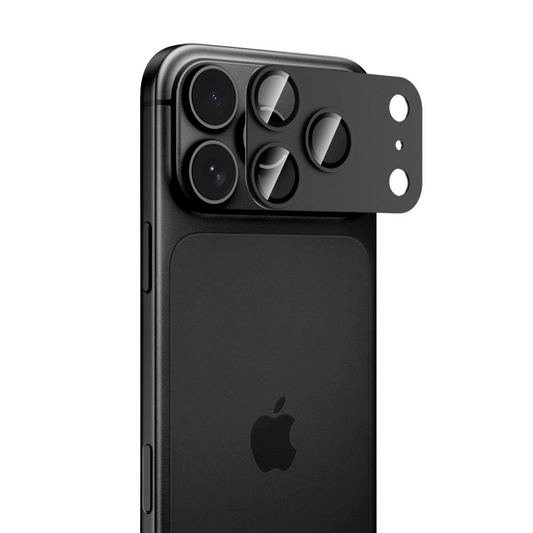 Beskyttersfolie til bagkamera Tech-Protect CamFull Fit+ til Apple iPhone 18 Pro, hærdet glas, sort