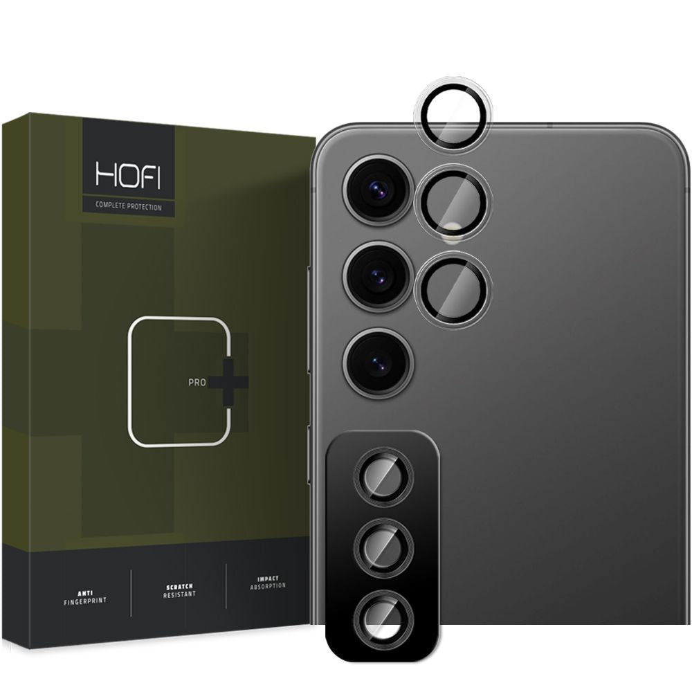 Bagskyttelsesfilm til bagkamera HOFI CamRing PRO+ til Samsung Galaxy S25+ S936, hærdet glas, sort