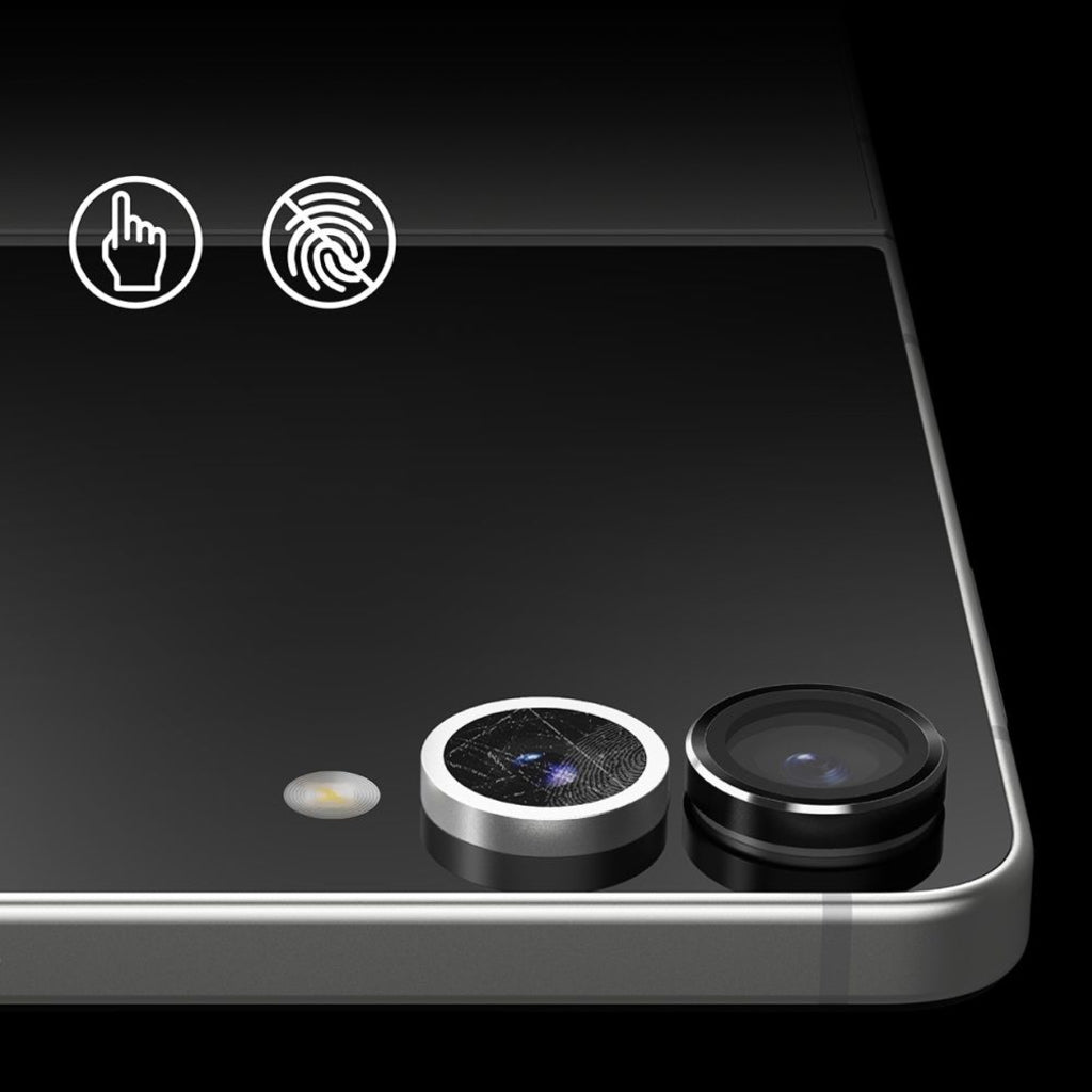 Beskyttelsesfilm til bagsidekameraet Ringke til Samsung Galaxy Z Flip7 F766, Hærdet glas, Sæt med 2 stykker, Sort