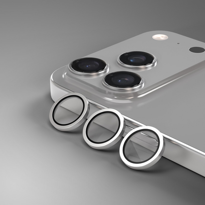 Etteri bagkamera beskyttelsesfilm til Apple iPhone 17 Pro Max / 17 Pro, hærdet glas, grå
