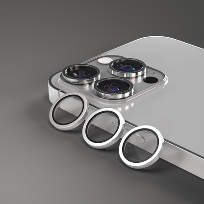 Etteri bagkamera beskyttelsesfilm til Apple iPhone 16 Pro Max / 16 Pro, hærdet glas, grå