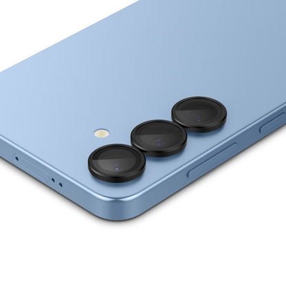 Beskyttelsesfilm til bagkameraet Spigen GlastR EZ FIT Optik Pro HD til Samsung Galaxy S25+ S936, Hærdet glas, Sæt med 2 stykker, Sort AGL09088