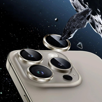 Beskyttelsesfilm til bagkameraet Tech-Protect CamRing Fit+ til Apple iPhone 17 Pro Max / 17 Pro / 16 Pro Max, Hærdet glas, Sort