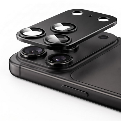 Beskyttersfolie til bagkamera Tech-Protect CamFull Fit+ til Apple iPhone 18 Pro Max, hærdet glas, sort