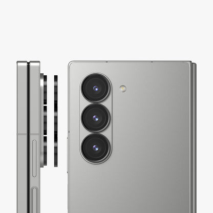 Beskyttelsesfilm til Ringke bagkamera for Samsung Galaxy Z Fold6 F956, Hærdet glas, Sæt med 2 stykker, Sort