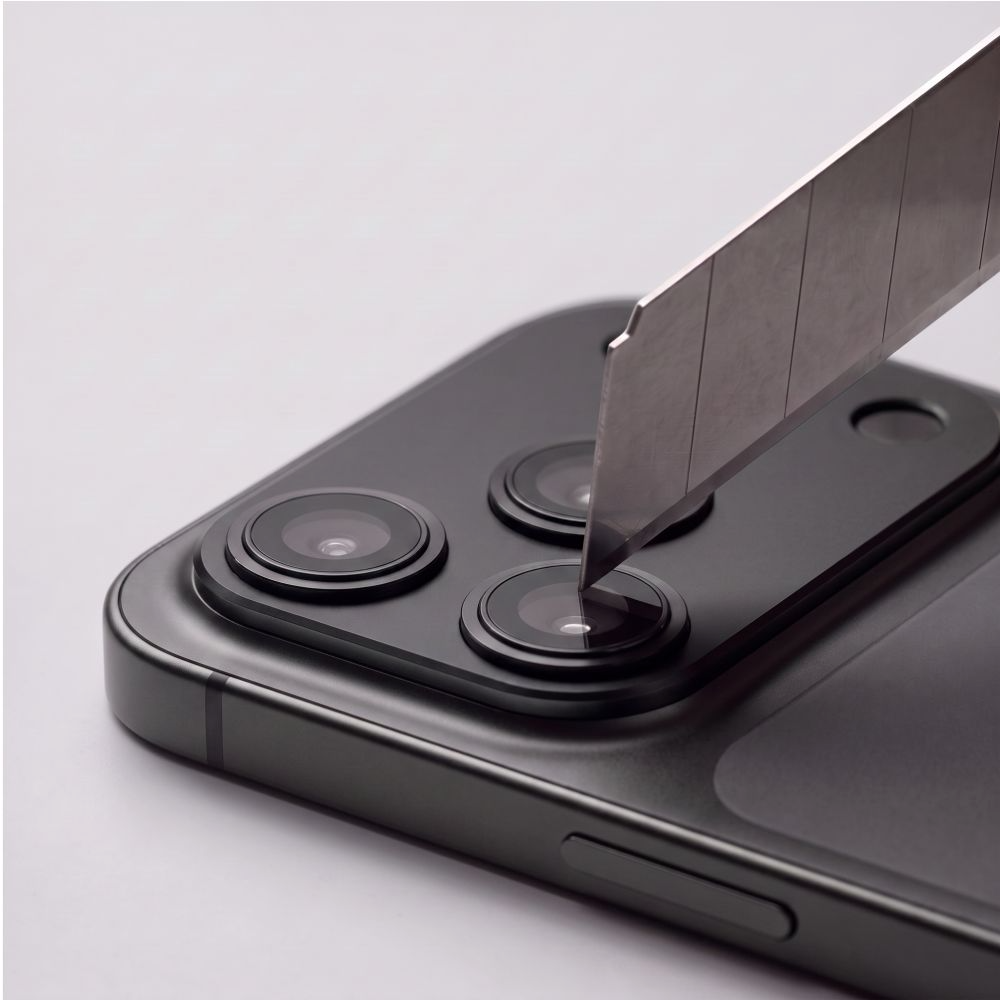 Beskyttersfolie til bagkamera Tech-Protect CamFull Fit+ til Apple iPhone 18 Pro Max, hærdet glas, sort