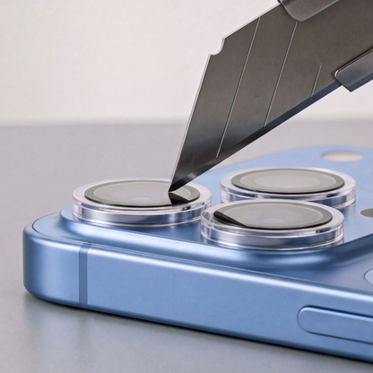 Beskyttelsesfilm til bagkamera Tech-Protect CamRing Fit+ til Apple iPhone 18 Pro / 18 Pro Max, hærdet glas, gennemsigtig