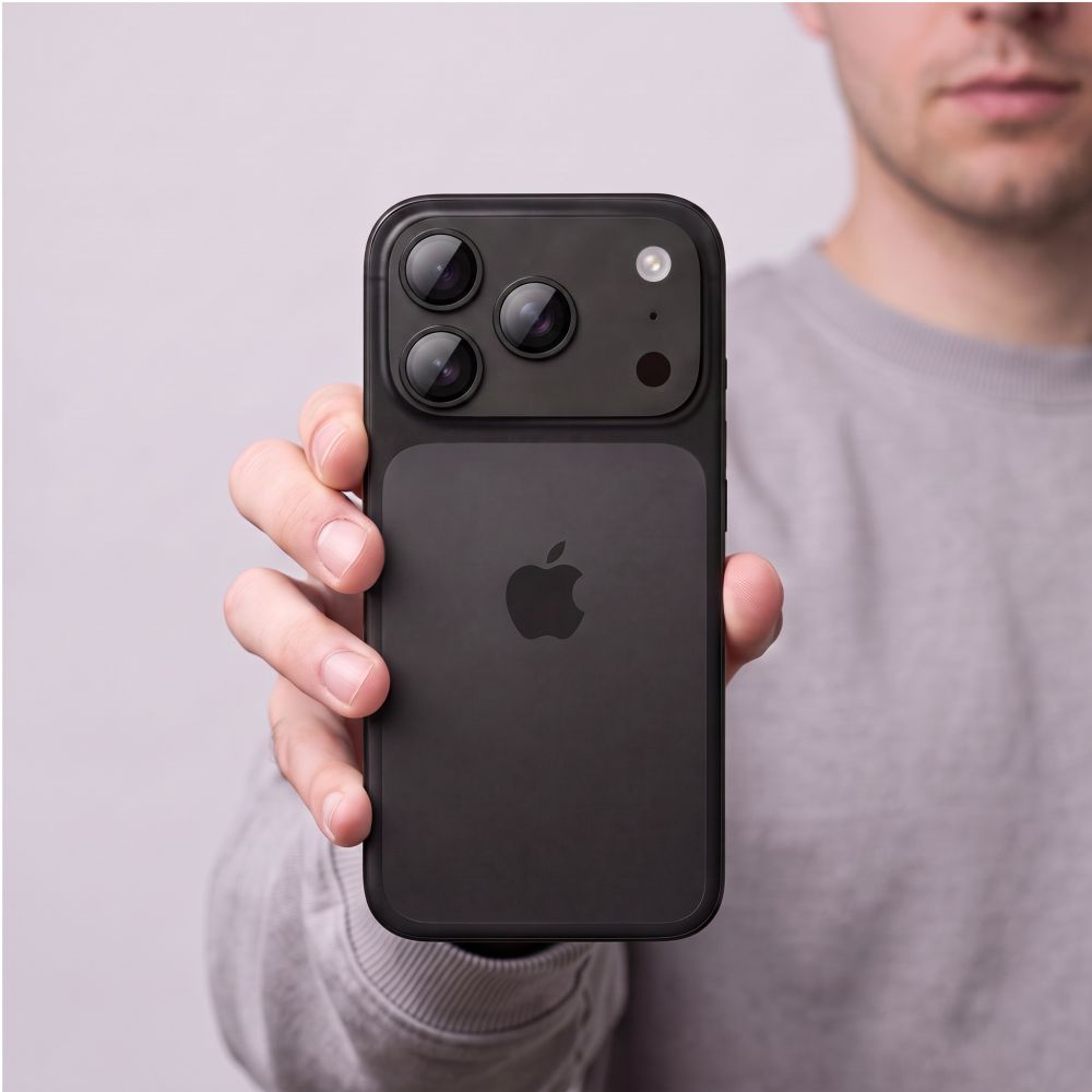 Beskyttersfolie til bagkamera Tech-Protect CamFull Fit+ til Apple iPhone 18 Pro Max, hærdet glas, sort