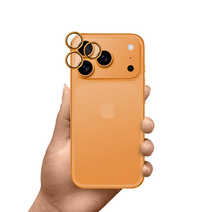 Beskyttelsesfilm til bagkameraet 3MK Hardy Protection Pro til Apple iPhone 17 Pro Max / 17 Pro, Hærdet Glas, Orange