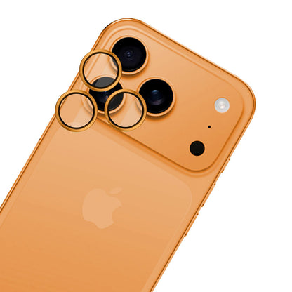 Beskyttelsesfilm til bagkameraet 3MK Hardy Protection Pro til Apple iPhone 17 Pro Max / 17 Pro, Hærdet Glas, Orange