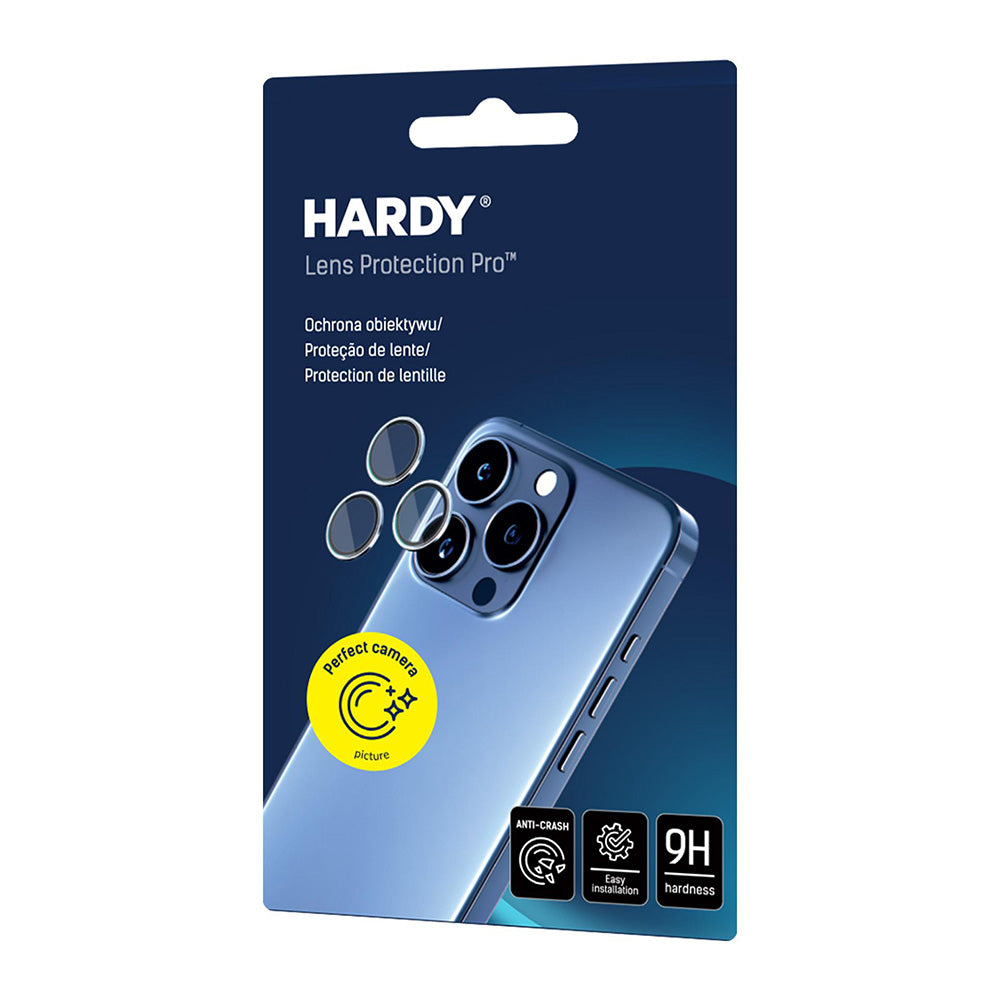Beskyttelsesfilm til bagkameraet 3MK Hardy Protection Pro til Apple iPhone 17 Pro Max / 17 Pro, Hærdet Glas, Orange
