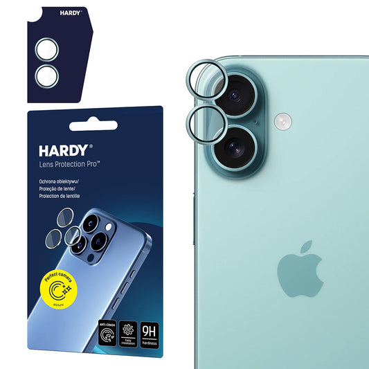 Beskyttelsesfilm til bagkamera 3MK Hardy Protection Pro til Apple iPhone 17, Hærdet Glas, Grøn