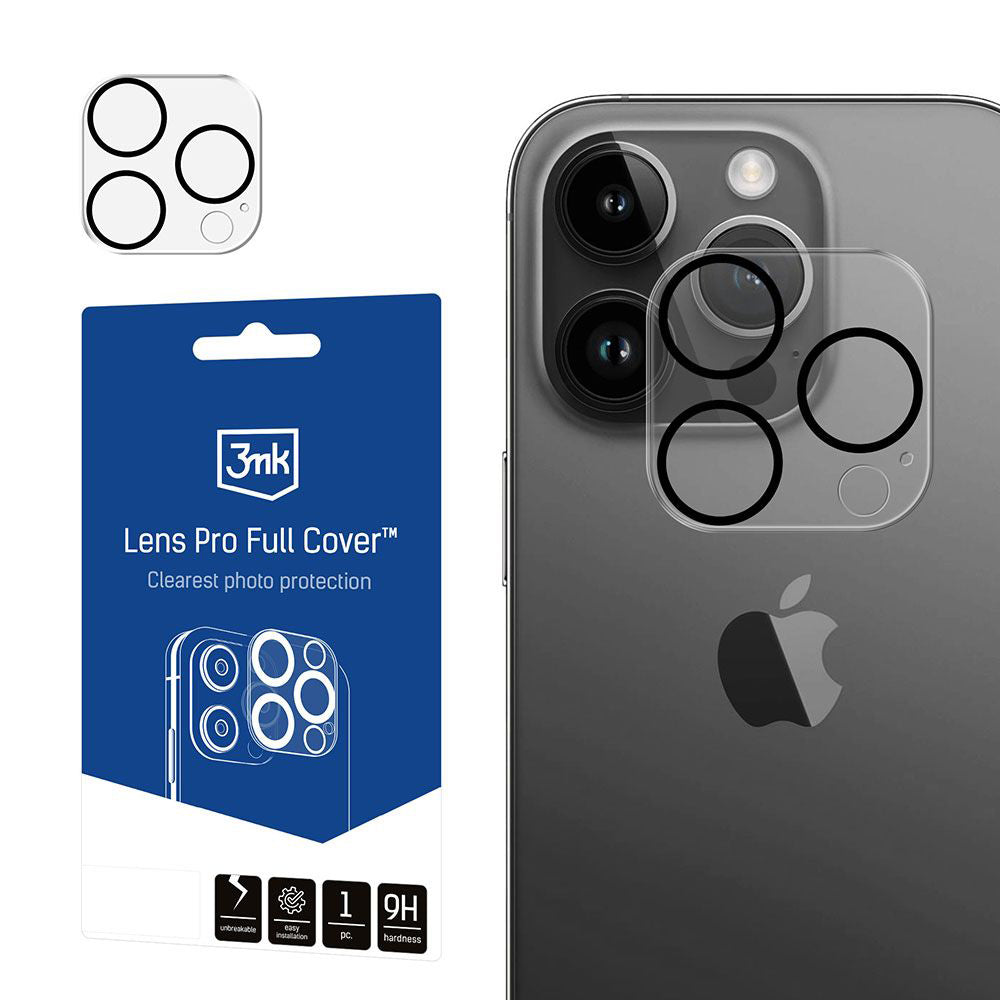 Beskyttelsesfilm til bagkamera 3MK Pro Full Cover til Apple iPhone 13 Pro, hærdet glas, gennemsigtig