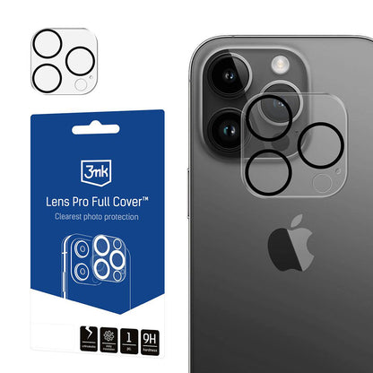 Beskyttelsesfilm til bagkamera 3MK Pro Full Cover til Apple iPhone 13 Pro, hærdet glas, gennemsigtig