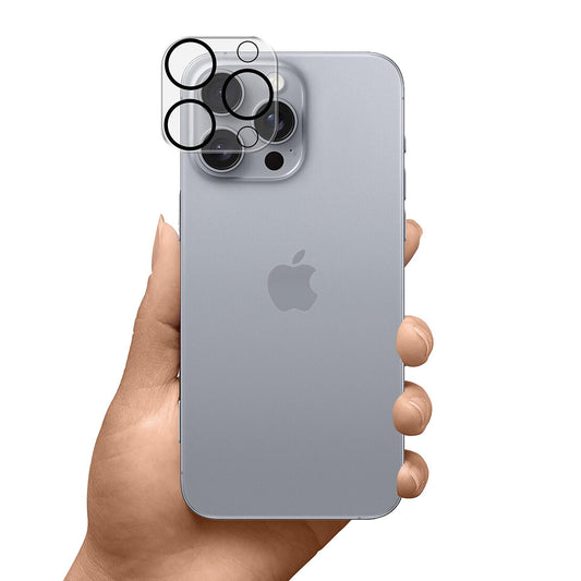 Beskyttelsesfilm til bagkamera 3MK Pro Full Cover til Apple iPhone 17 Pro Max, Hærdet Glas, Sort