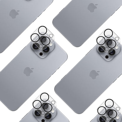 Beskyttelsesfilm til bagkamera 3MK Pro Full Cover til Apple iPhone 17, Hærdet Glas, Sort