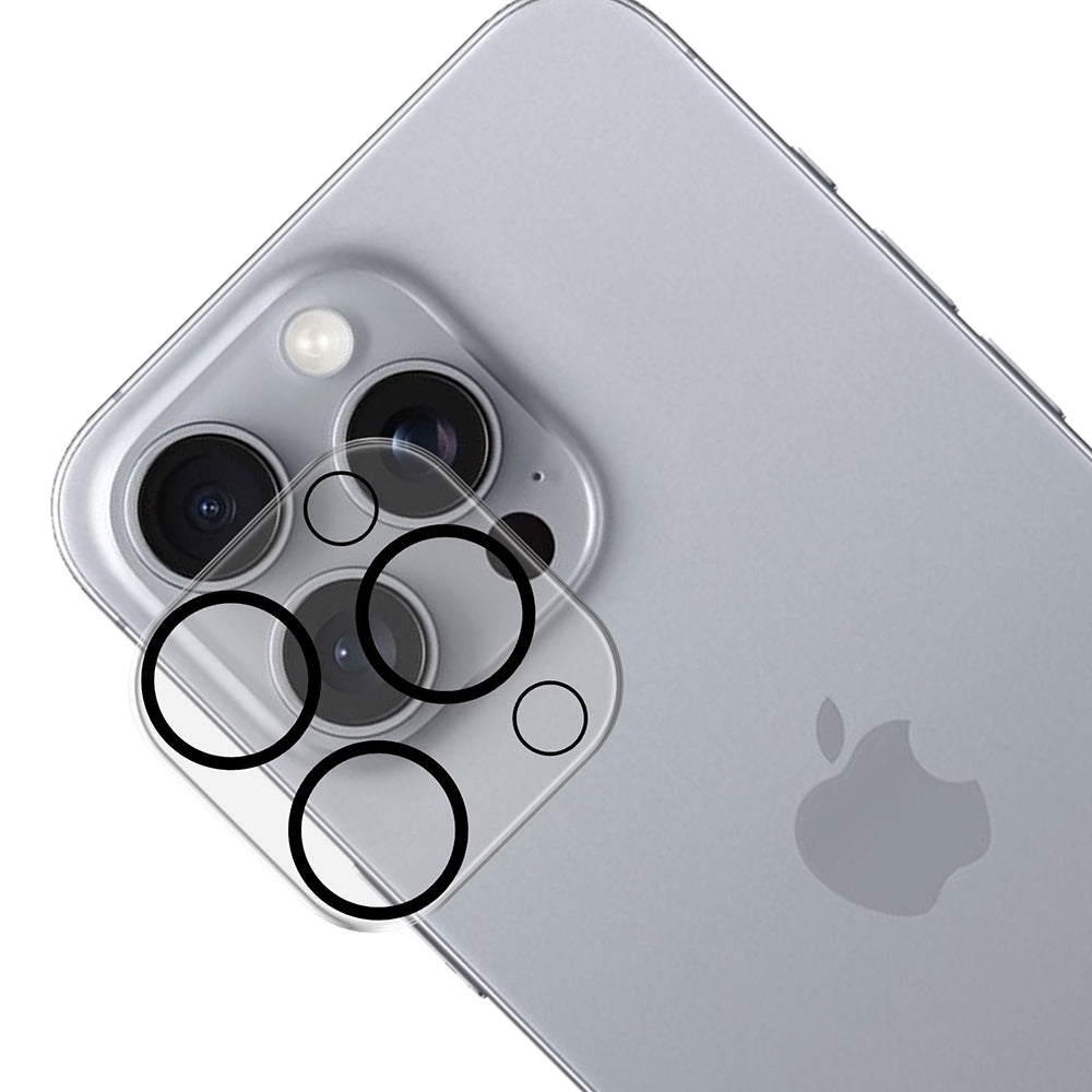 Beskyttelsesfilm til bagkamera 3MK Pro Full Cover til Apple iPhone 17, Hærdet Glas, Sort