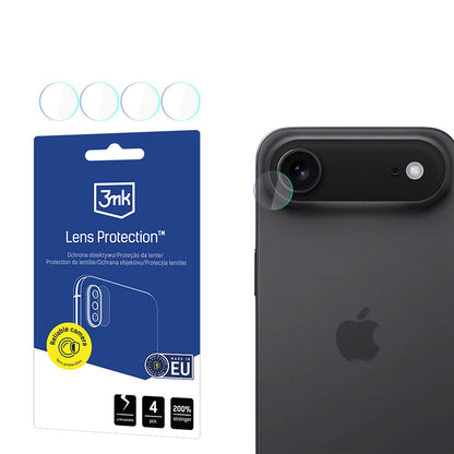 Beskyttelsesfilm til bagkameraet 3MK Protection til Apple iPhone 17 Air, Hærdet glas, Sæt med 4 stykker, Gennemsigtig