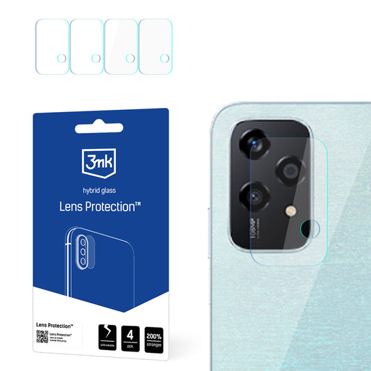 Beskyttelsesfilm til bagkamera 3MK Protection til Honor 200 Lite, Fleksibelt glas, Sæt med 4 stk., Transparent