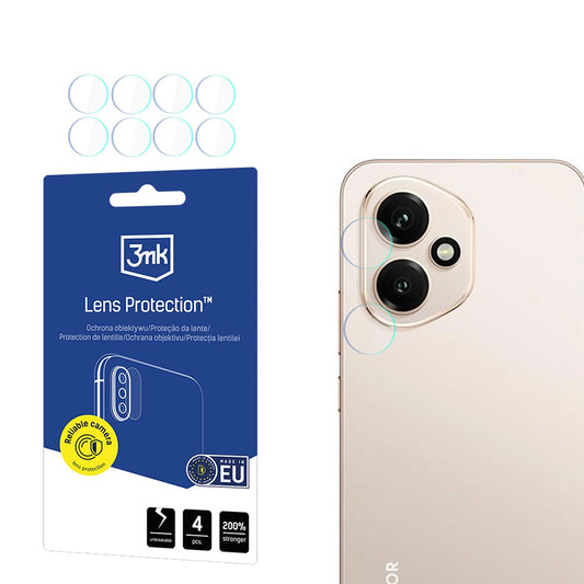 Beskyttelsesfilm til Bagkamera 3MK Protection til Honor 400, Fleksibelt Glas, Sæt med 4 stk., Transparent