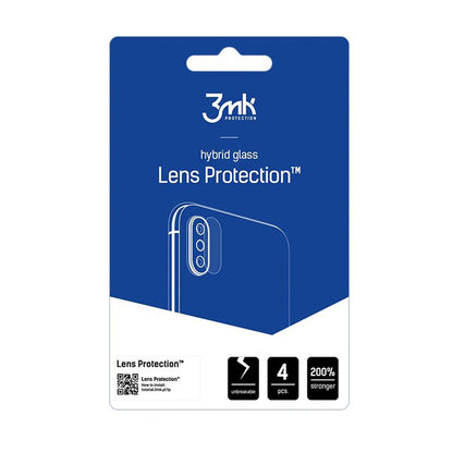 Beskyttelsesfilm til bagkameraet 3MK Protection til Motorola Edge 60 Neo, Fleksibelt Glas, Sæt med 4 stykker, Gennemsigtig