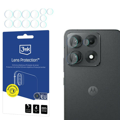Beskyttelsesfilm til bagkamera 3MK Protection til Motorola Edge 70 Max, hærdet glas, sæt med 4 stk., gennemsigtig