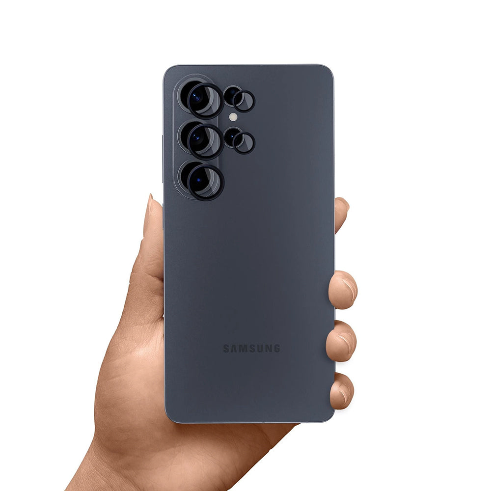 Beskyttelsesfilm til bagkameraet 3MK Protection til Samsung Galaxy S26 Ultra S948, Hærdet glas, Sort