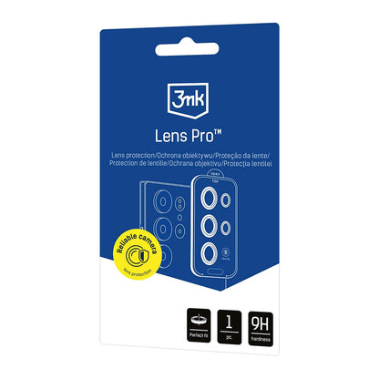 Beskyttelsesfilm til bagkameraet 3MK Protection til Samsung Galaxy S26 Ultra S948, Hærdet glas, Sort