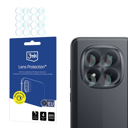 Beskyttelsesfilm til Bagkamera 3MK Protection til Xiaomi Poco M8 Pro, Hærdet Glas, Sæt med 4 stk., Transparent
