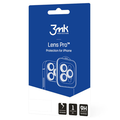 Beskyttelsesfilm til bagkameraet 3MK Protection Pro til Apple iPhone 17 Pro Max / 17 Pro, Hærdet glas, Flerfarvet
