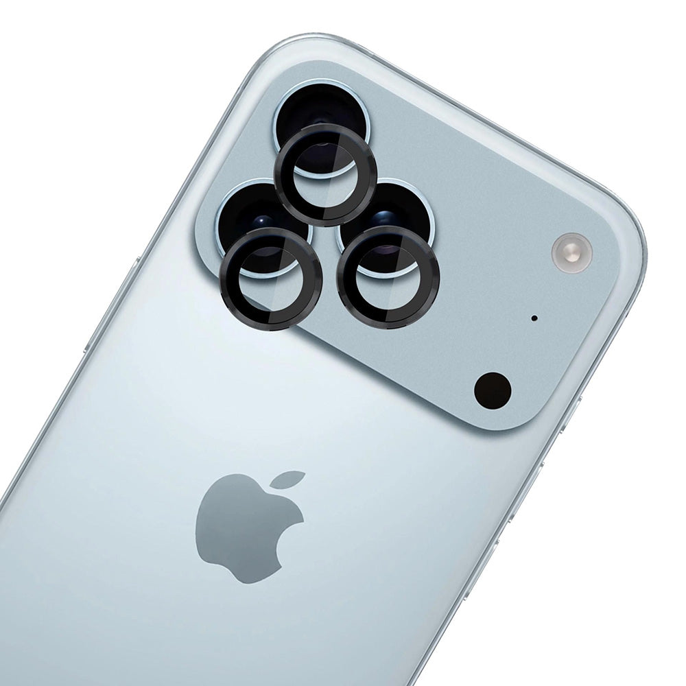 Beskyttelsesfilm til bagkameraet 3MK Protection Pro til Apple iPhone 17 Pro Max / 17 Pro, Hærdet glas, Sort