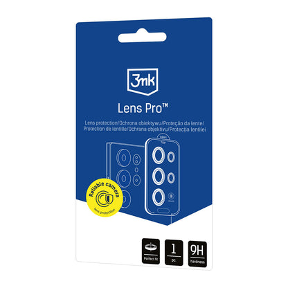 Beskyttelsesfilm til bagkamera 3MK Protection Pro til Samsung Galaxy S26 FE S741, hærdet glas, sort