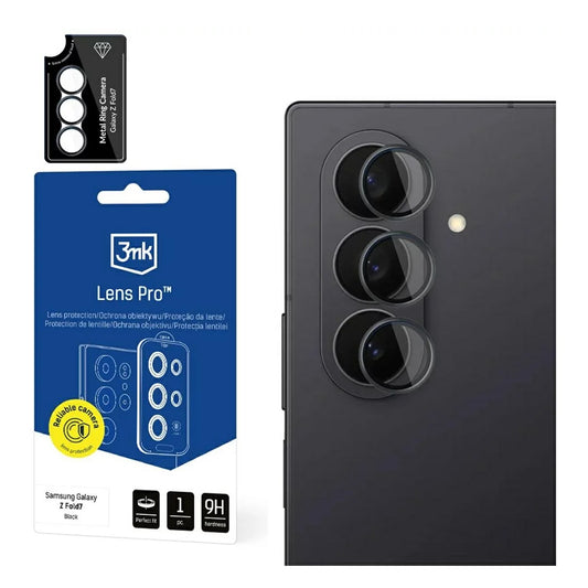 Beskyttelsesfilm til bagkamera 3MK Protection Pro til Samsung Galaxy Z Fold7 F966, hærdet glas, gennemsigtig