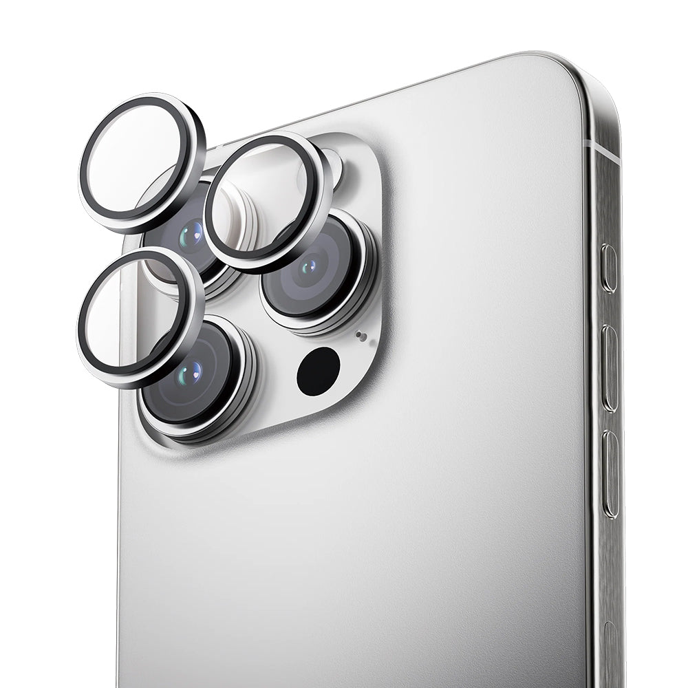 Anank AR Rear Camera Protective Film for Apple iPhone 16 Pro Max / 16 Pro, Tempered Glass, Silver