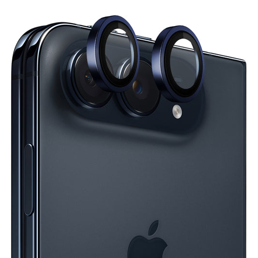 Blueo 99 Anti-Reflective HD Rear Camera Protector for Apple iPhone Duo, Tempered Glass, Blue