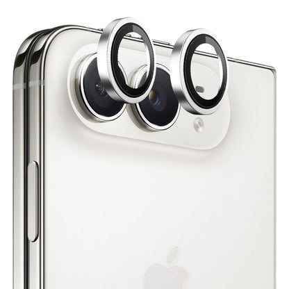 Blueo 99 antirefleks HD-beskyttelsesglas til bagkamera til Apple iPhone Duo, hærdet glas, sølvfarvet