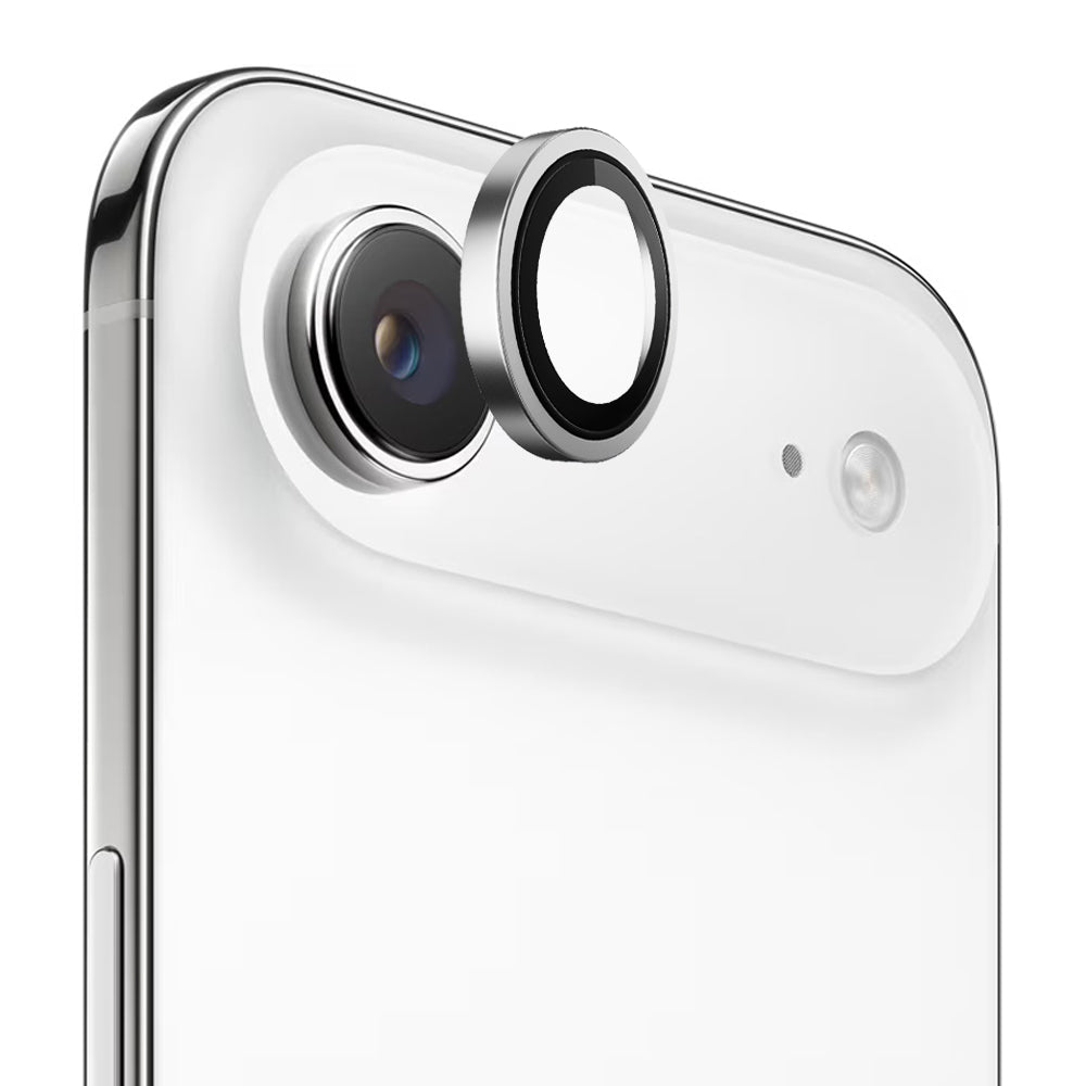 Beskyttelsesfilm til bagkameraet Blueo Metal Frame til Apple iPhone 17 Air, Hærdet glas, Sølvfarvet