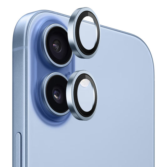 Beskyttelsesfilm til bagkameraet Blueo Metal Frame til Apple iPhone 17, Hærdet glas, Blå