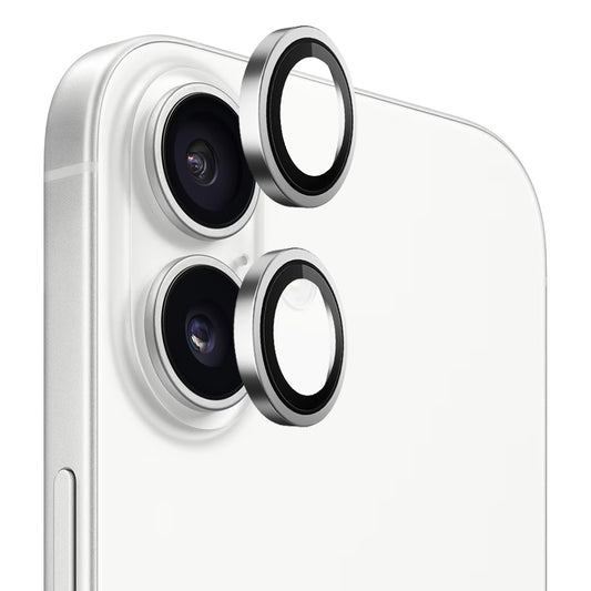 Beskyttelsesfilm til bagkameraet Blueo Metal Frame til Apple iPhone 17, Hærdet glas, Sølvfarvet